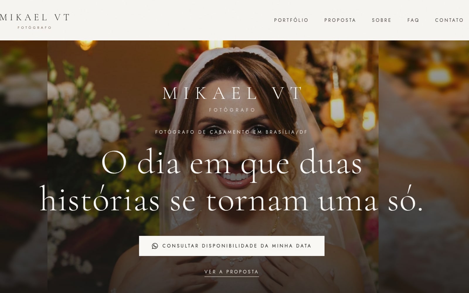 Prévia do site mikaelfotografo.com.br